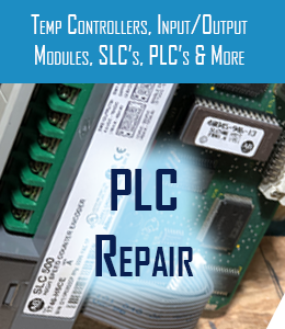 plc repair for temp controllers i/o modules slc and plc