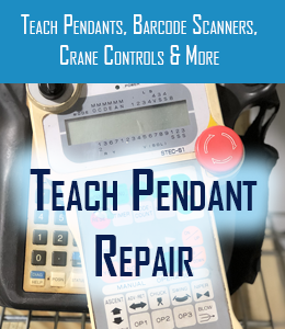 teach pendant repair for teach pendants barcode scanners and crane controls